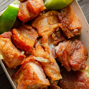 Porcion de chicharron