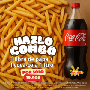 1 Libra Papa + 1 Coca-cola 1L