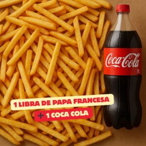 1 Libra Papa + 1 Coca-Cola familiar