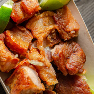 Porción de chicharrón